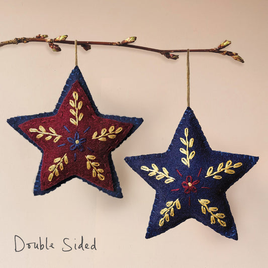 Folk Art Star Hanging Decoration
