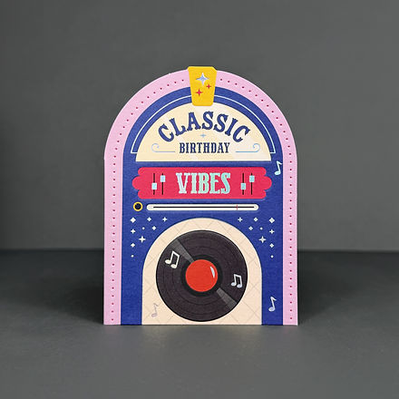 Retro Jukebox - Greeting Card