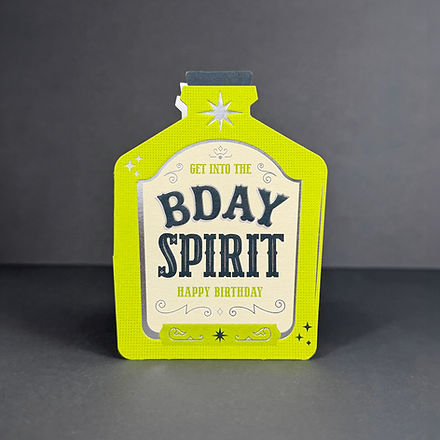 Birthday Spirits Bottle - Greeting Card