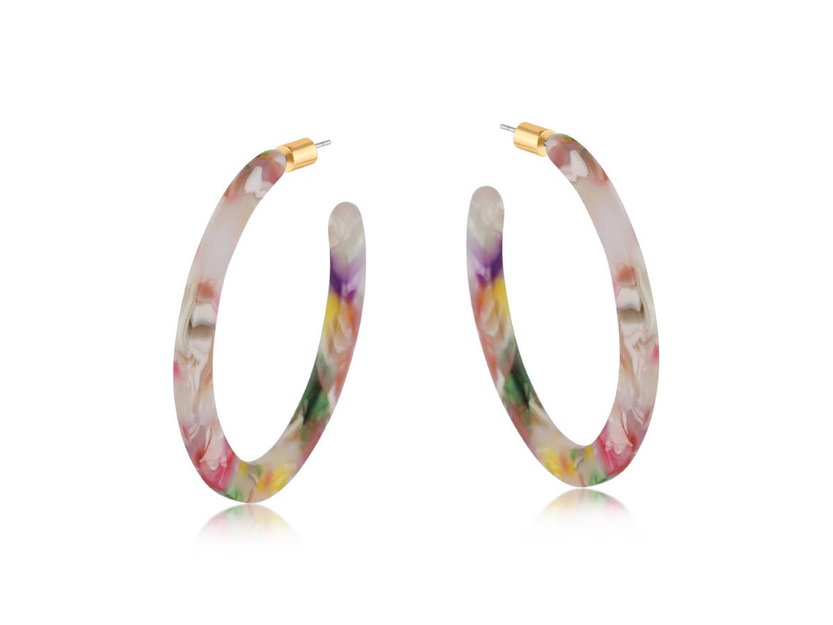 SYLVIA RESIN STATEMENT EARRINGS