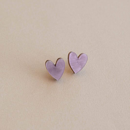 I Heart You Stud Earrings | pepper you | Handmade jewellery