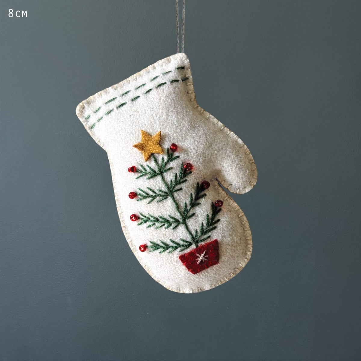 Embroidered Hanging Mitten
