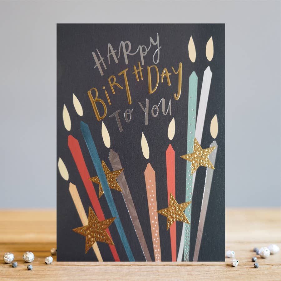 Birthday Candles | Male Birthday Card | Candles Card
