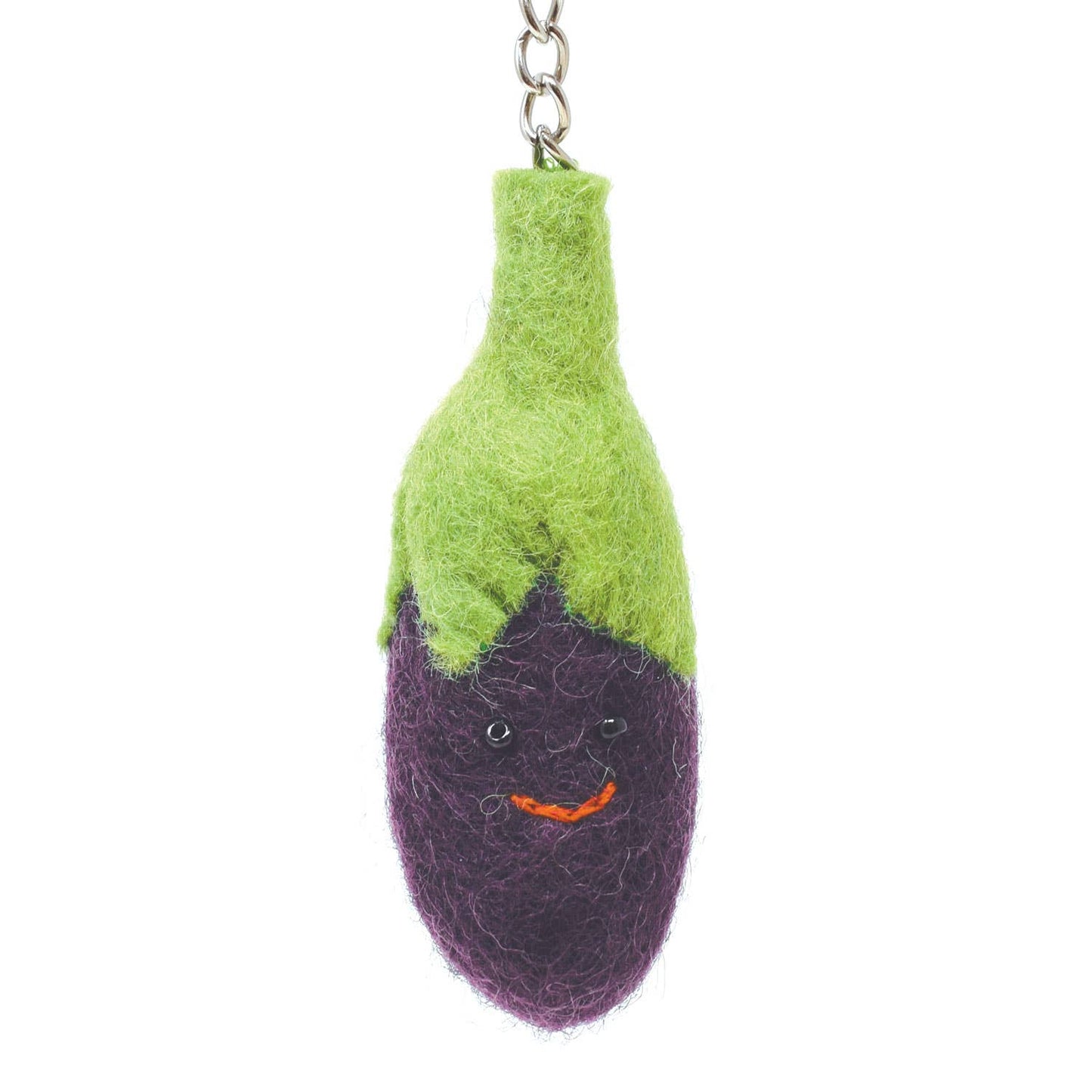 Felt Keychain - Aubergine Keyring