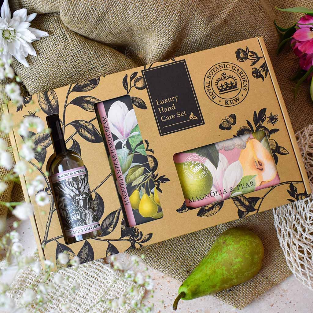 Kew Gardens Magnolia and Pear Luxury Hand Care Gift Box