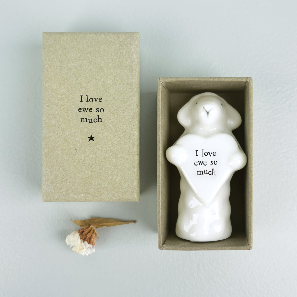 -Porcelain heart animal-Sheep