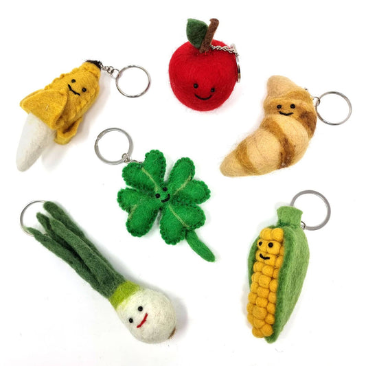 Felt Keychain - Sweetcorn Felt Keyring