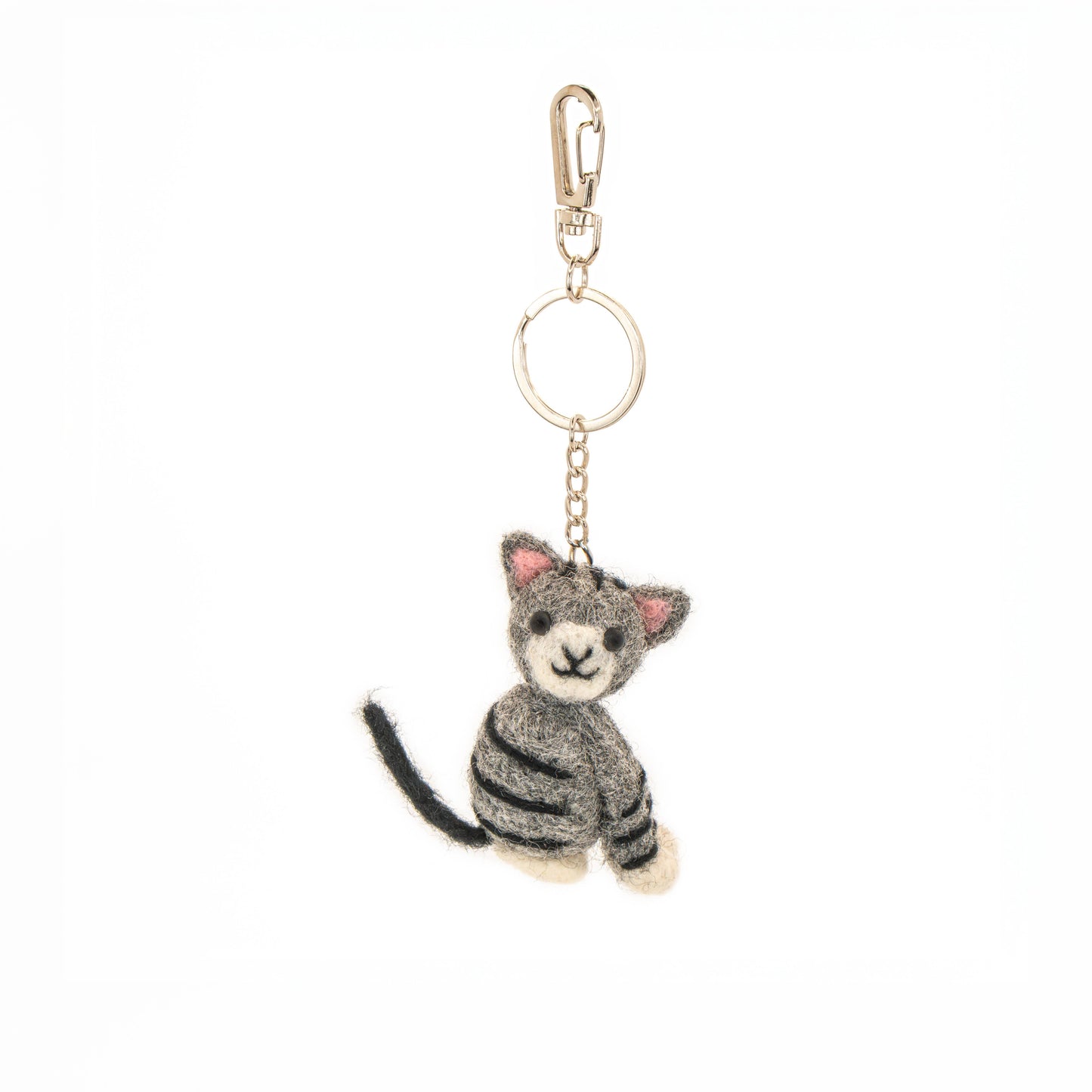 Cat Felt Keyring
