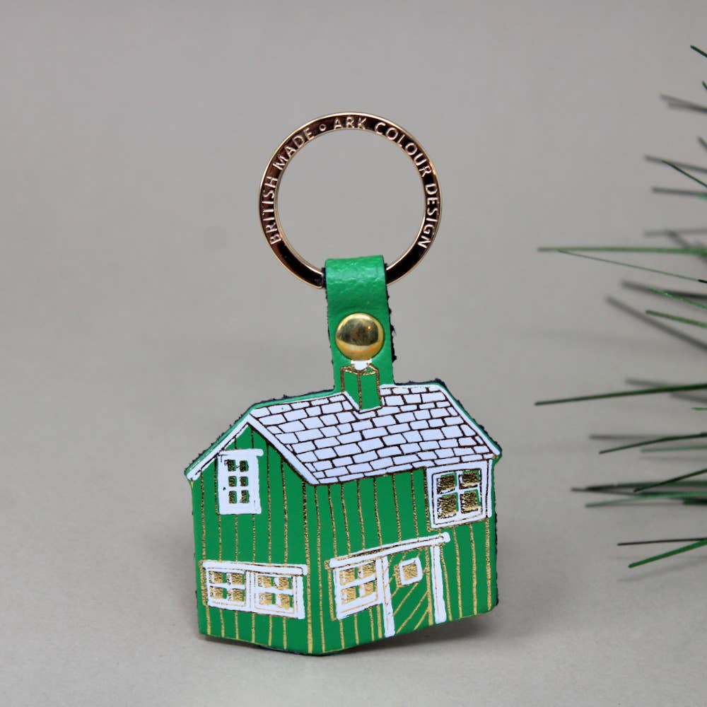 Log Cabin Key Ring