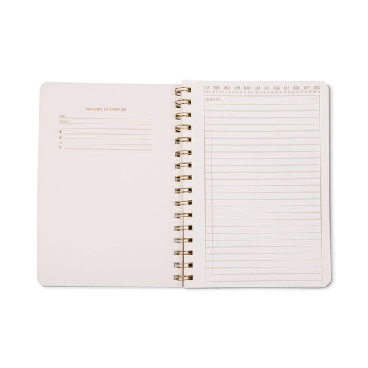 Tulip A5 Twin Wire Notebook - Pinwheel Pink