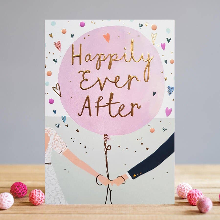 Wedding Couple Happily Ever After Card | Wedding Day Card