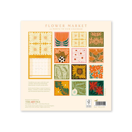 FLOWER MARKET 2026 CALENDAR