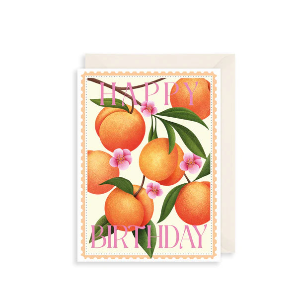 Peaches | Small Birthday Card