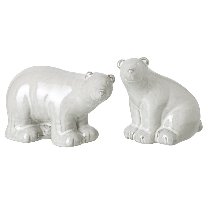 White Porcelain Polar Bear Ornament
