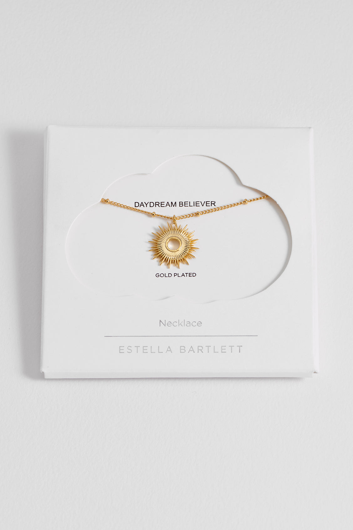 Full Sunburst Necklace - Gold Plated