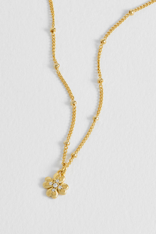 Four Leaf Clover CZ Necklace