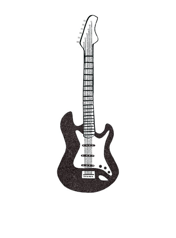 Electric Guitar | Small Greetings Card