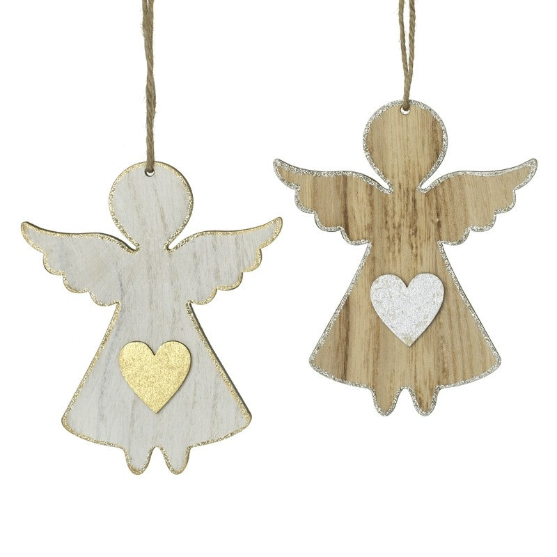 Gold Hanging Wooden Angel