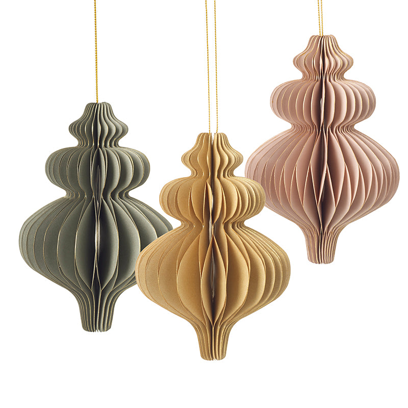 Fold Out Paper Hanging Decorations