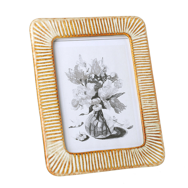 Cream And Light Brown Frame