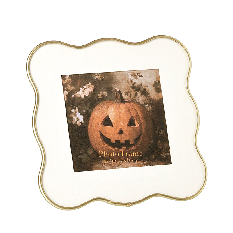 Metal Gold Edge Square Photo Frame