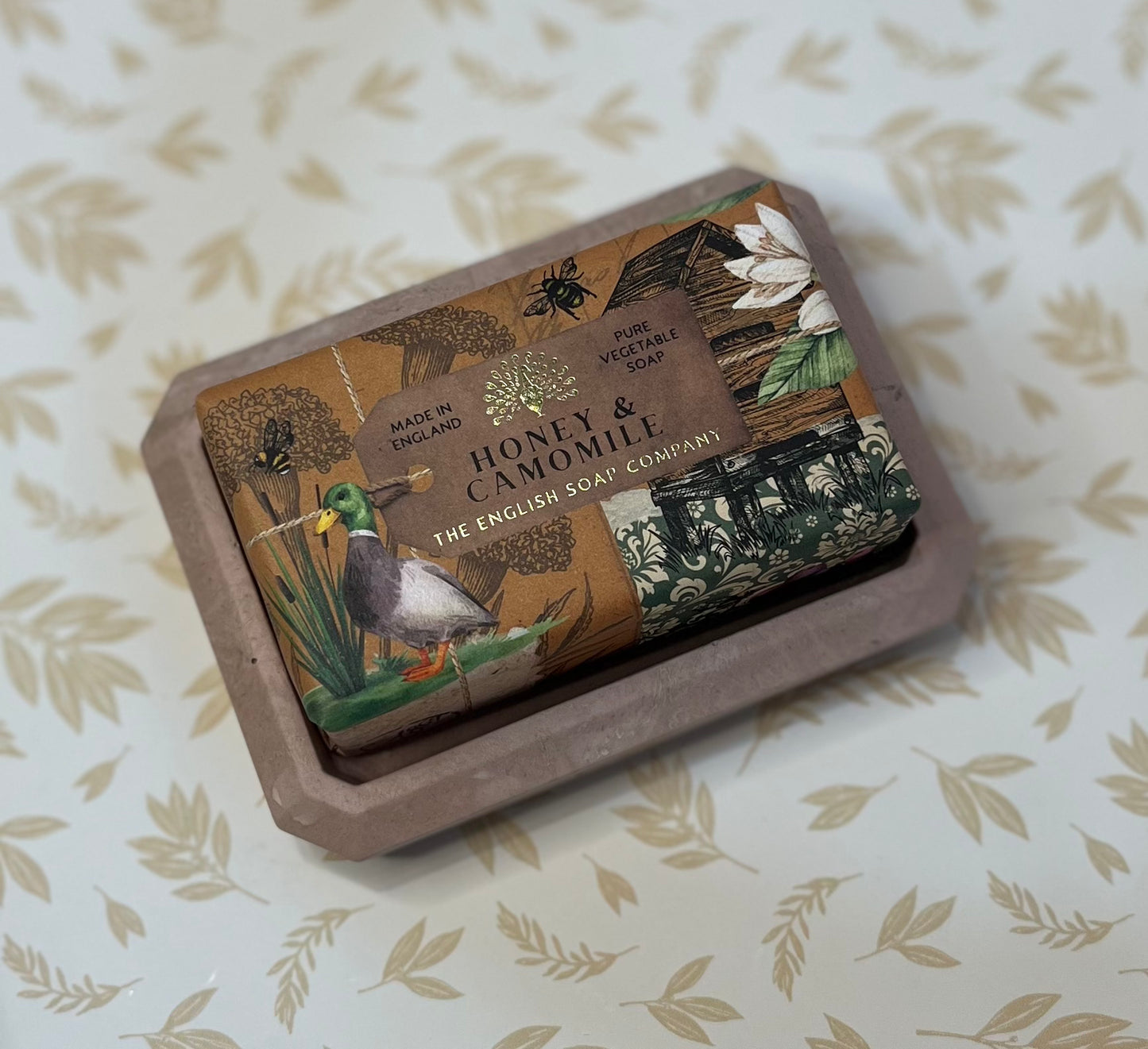 Handmade Jesmonite Soap Dish - Rectangle