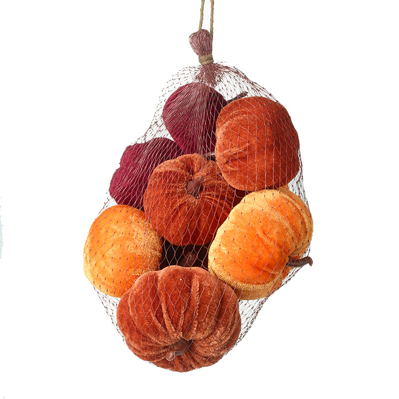 Bag Of Velvet Pumpkins