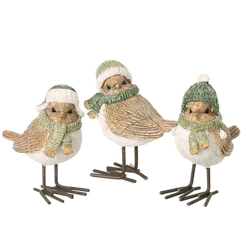 Bird In Winter Scarf