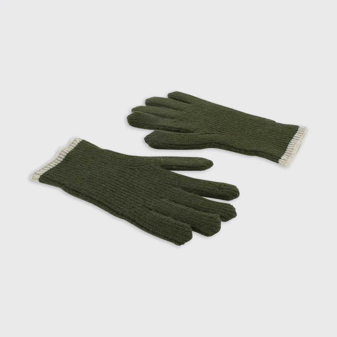 Men's Ribbed Gloves - Khaki