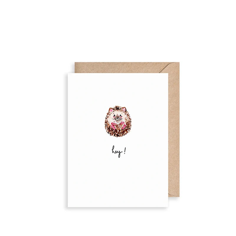 Hedgehog Hey Mini Card