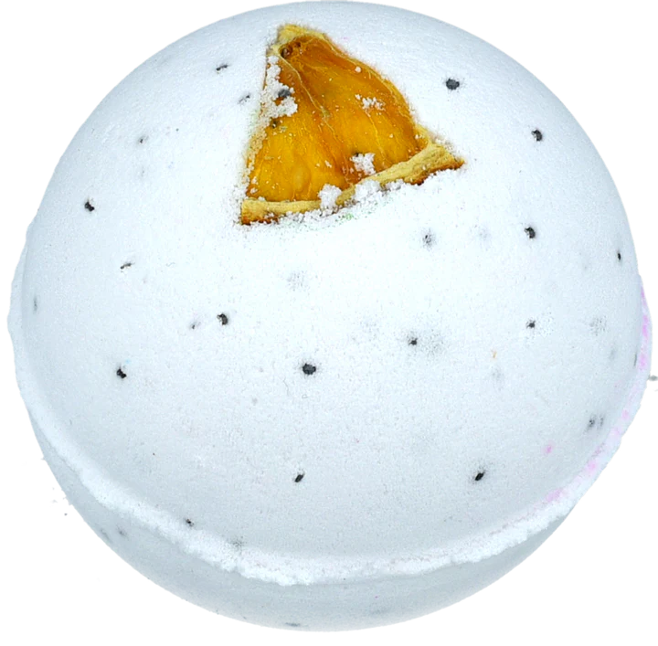 Natural Bath Bomb- Lemon & Poppy Seed