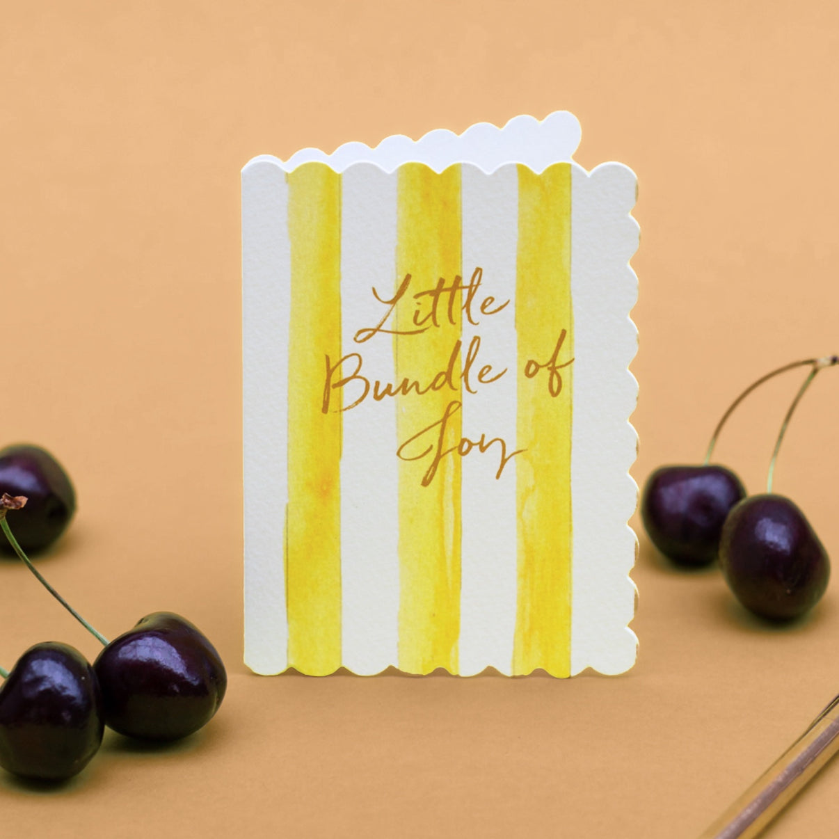 Little Bundle of Joy (Lemon Stripes) Card