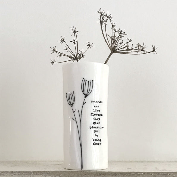 Medium Porcelain Vase - Friends Are Like