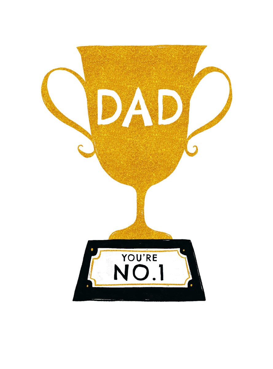 Number 1 Dad | Small Greetings Card