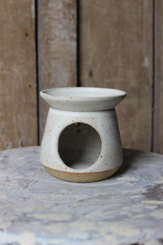 Coastal Wax Burner in White Shells