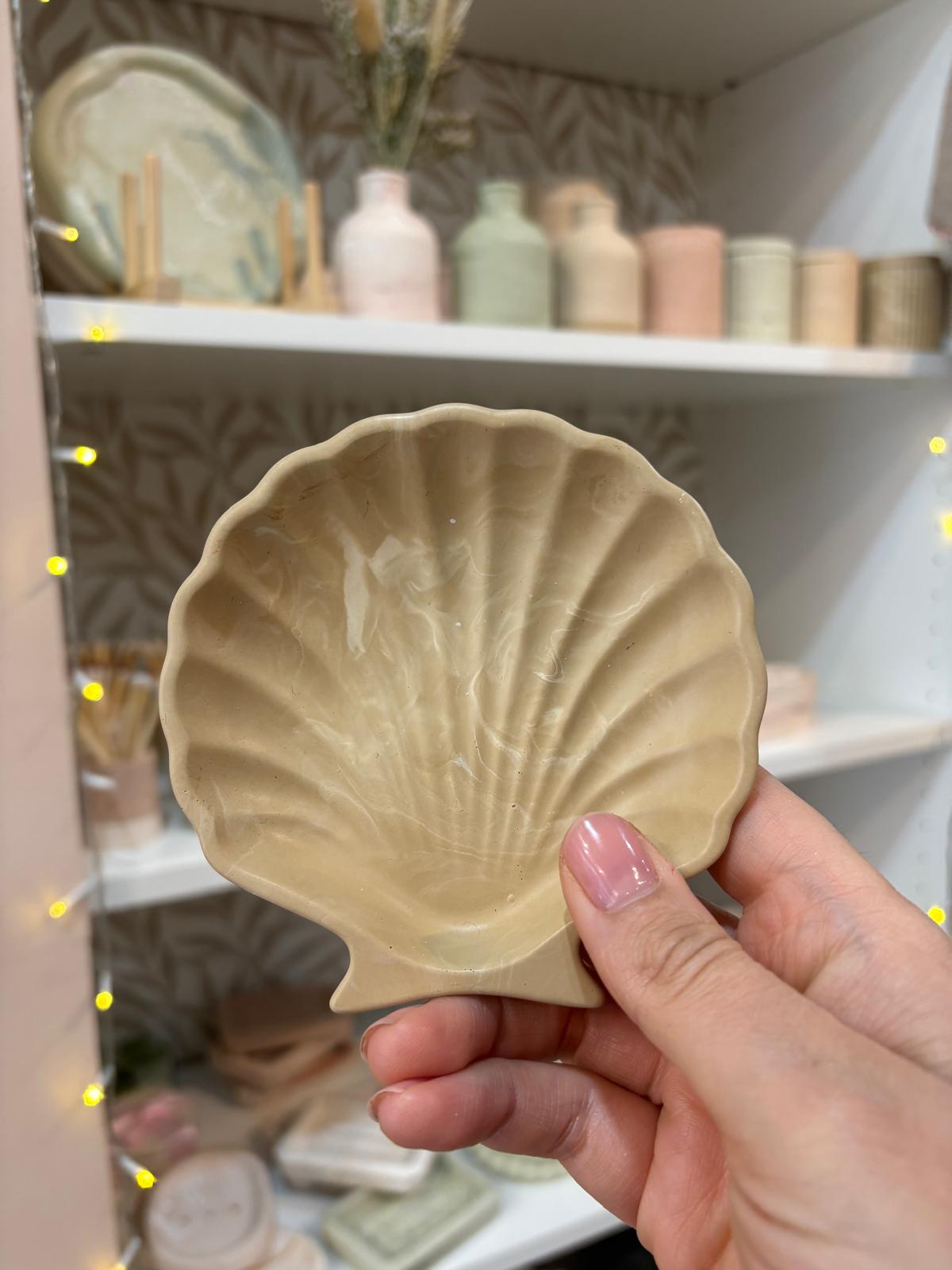 Handmade Jesmonite Shell Dish