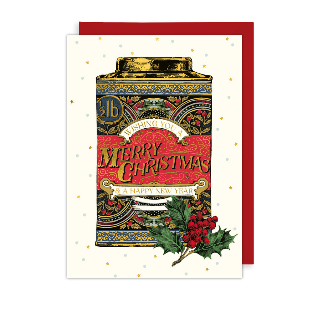MERRY CHRISTMAS TIN PENNY LANE XMAS CARD