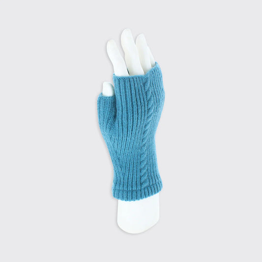 Ruby Fingerless Glove - Clay Blue