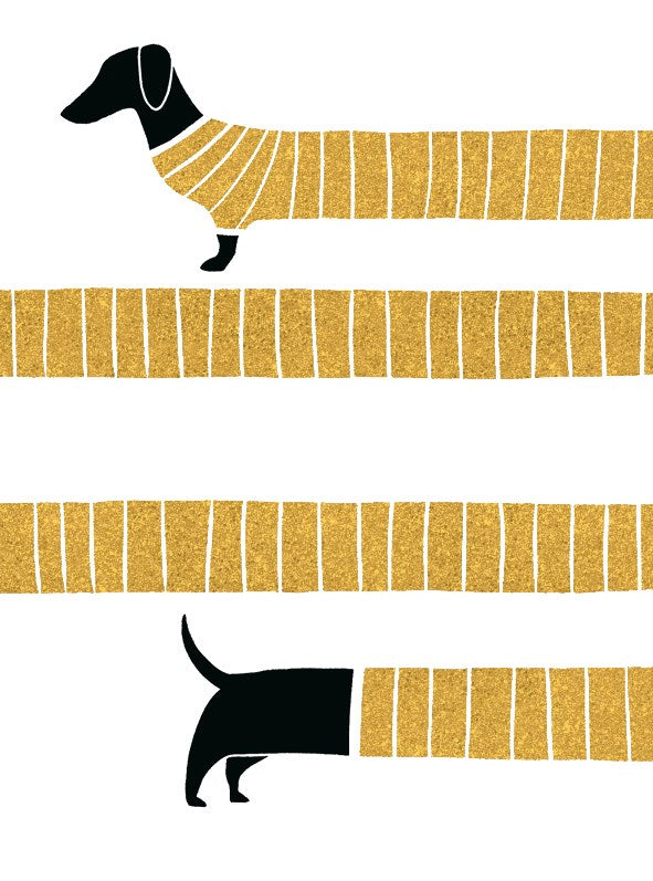 Sausage Dog | Small Greetings Card