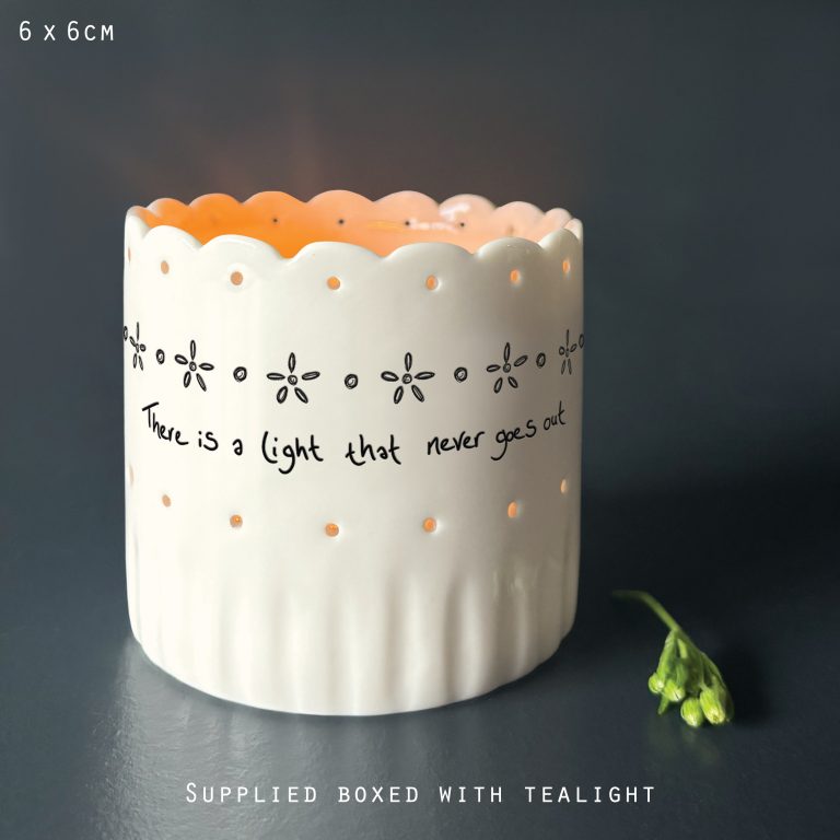 Scallop Tea Light Holder - There Is A Light