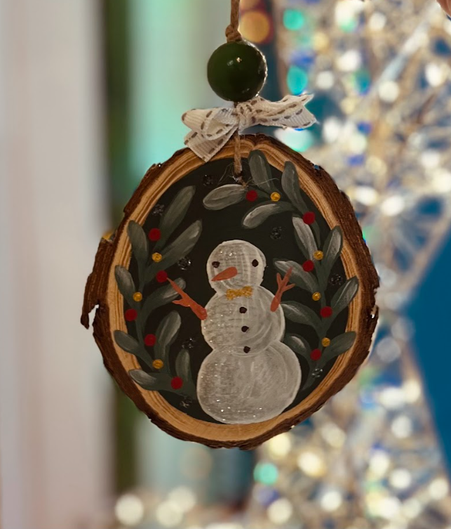 Christmas Wooden Decoration Painting