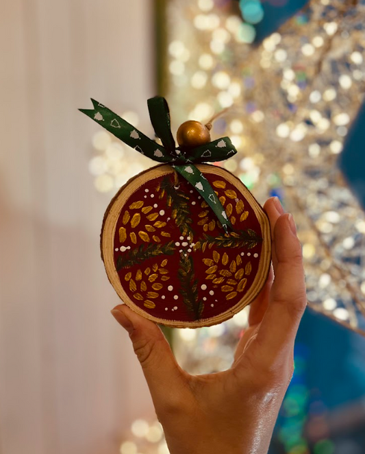 Christmas Wooden Decoration Painting