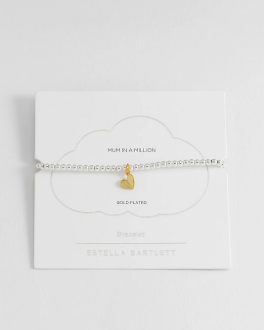 Folded Heart Sienna Bracelet for Mum - Gold Plated