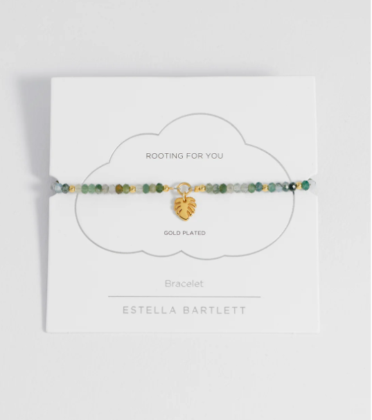 Faceted Monstera Leaf Bracelet