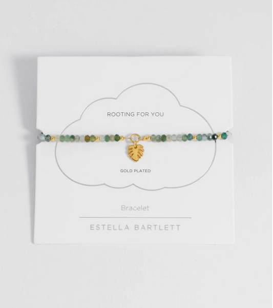 Faceted Monstera Leaf Bracelet