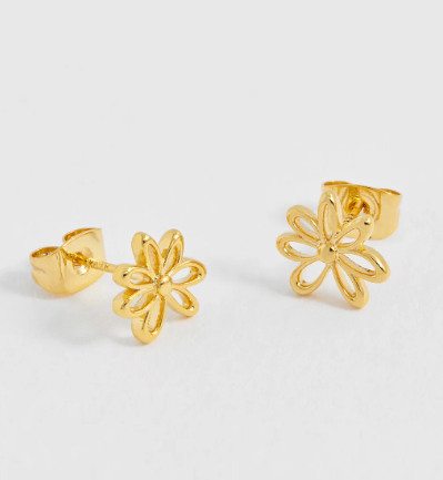 Mini Doodle Flower Studs