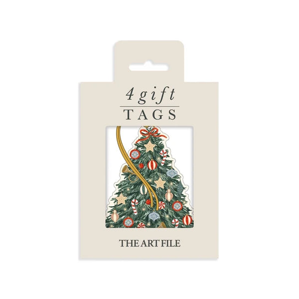 Christmas Tree Gift Tag 4Pk
