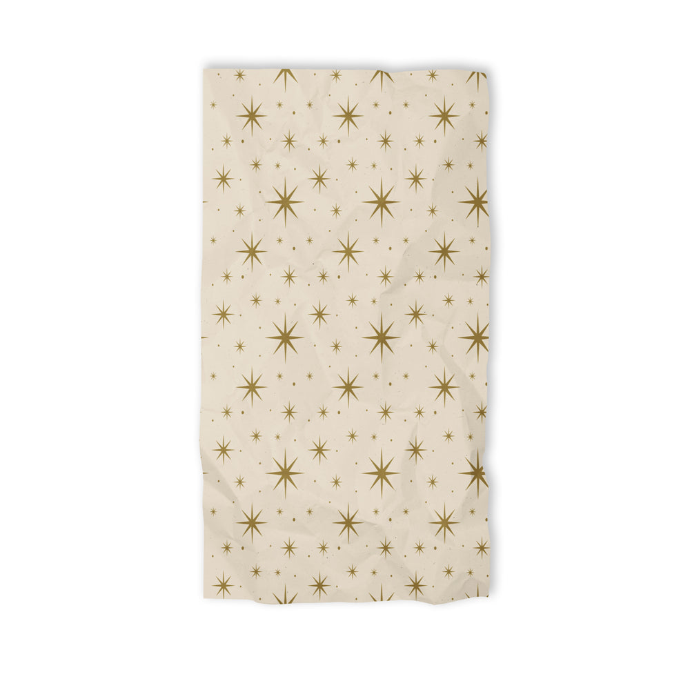 CREAM STARS XMAS TISSUE PK4