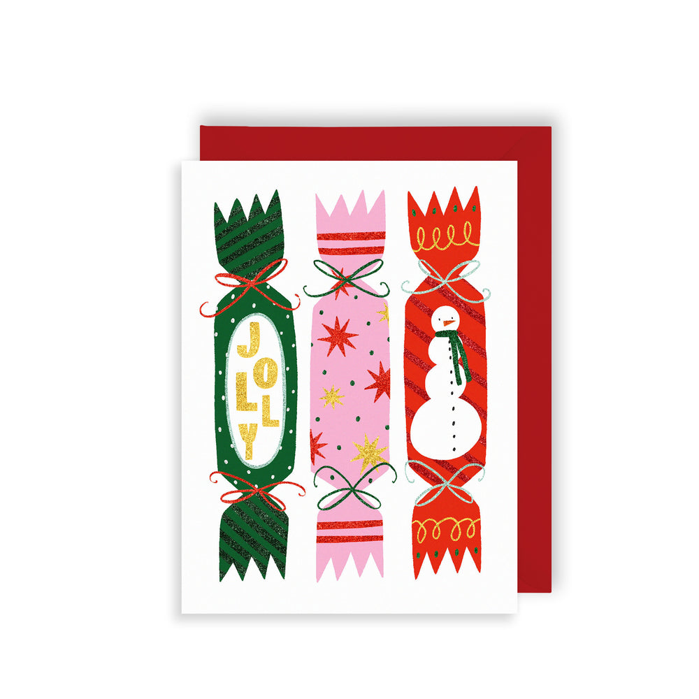 CRACKERS TINY BUT MIGHTY XMAS CARD