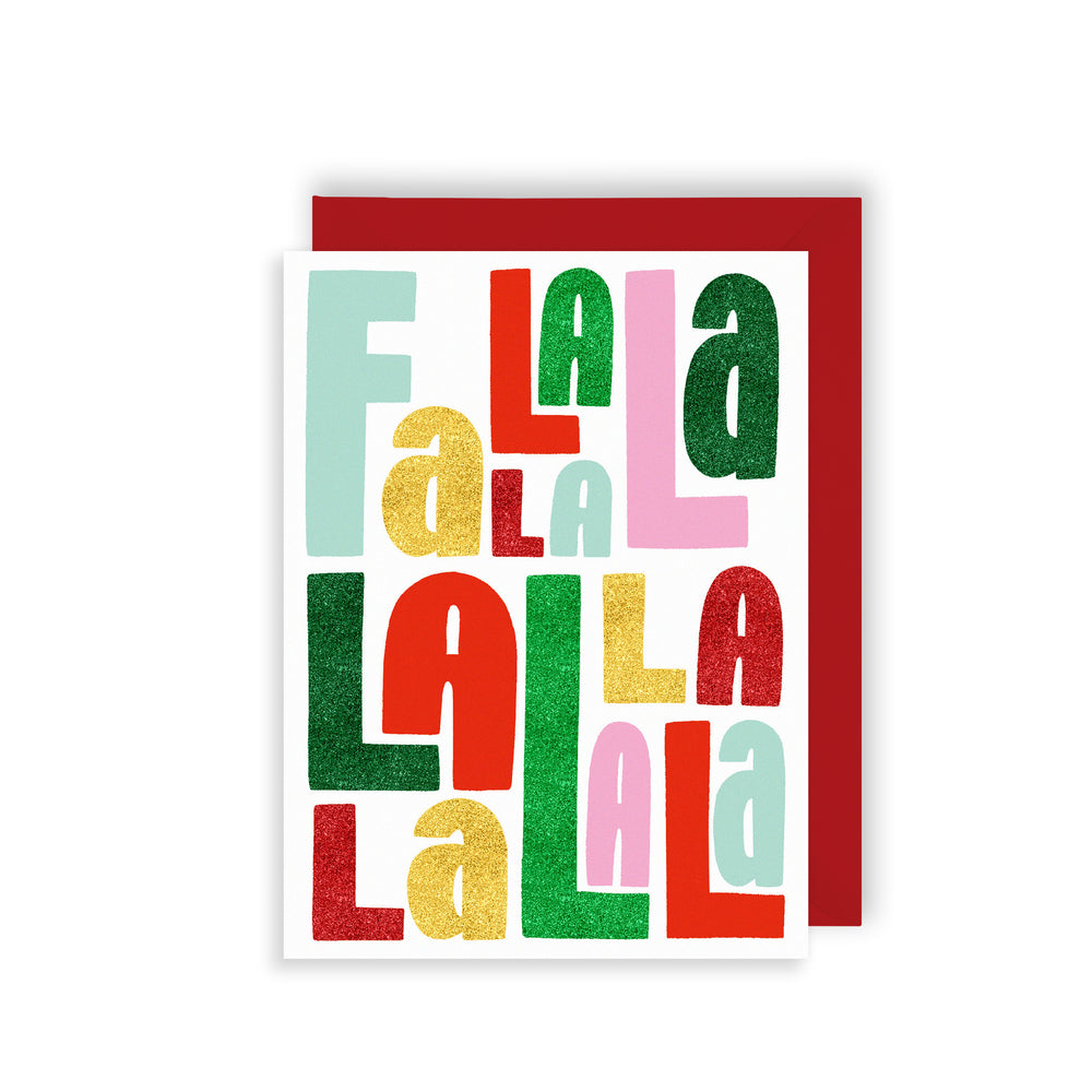 FA LA LA TINY BUT MIGHTY XMAS CARD